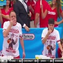 Matt Stonie Upsets Joey Chestnut In Nathan’s Hot Dog Eating Contest [VIDEO]